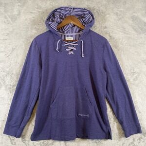 Margaritaville Dreams Hoodie‎ Women Sz M Violet Blue Parrothead Beachy Coastal